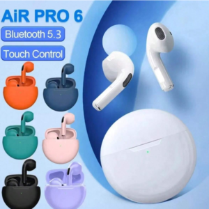 Fones de ouvido sem fio Air Pro 6 TWS com microfone Fones de ouvido Bluetooth