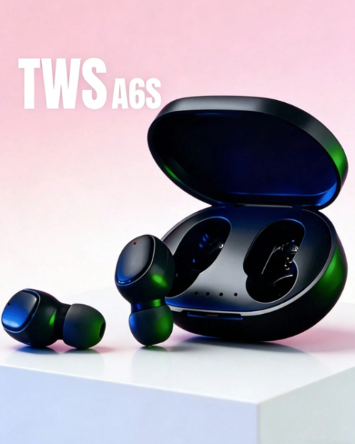 Fones de ouvido sem fio TWS A6S com Bluetooth