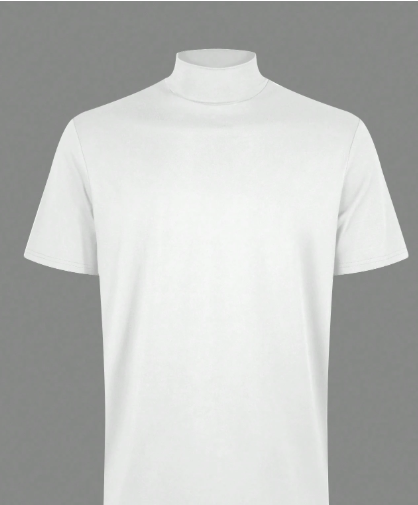 Camiseta masculina Manfinity Dauomo de manga curta e gola alta, cor sólida, ideal para o verão e outono. - Image 3