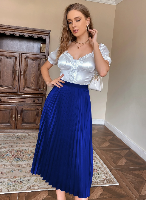 Saia plissada lisa Pariaura - Image 8